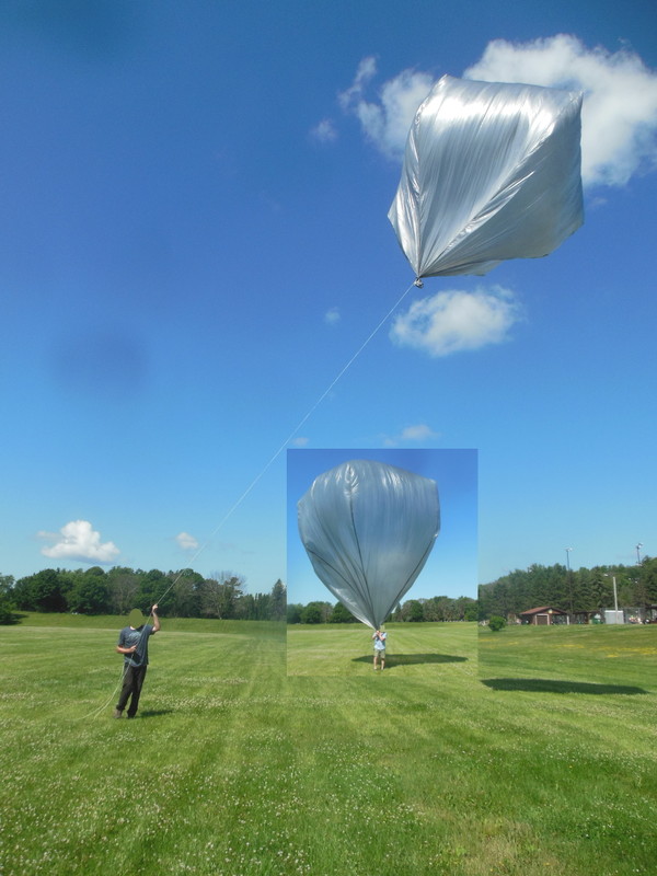 30 Ft By 12 Ft Times 5 Gore Solar Hot Air Balloon Made Of Plastic Drop