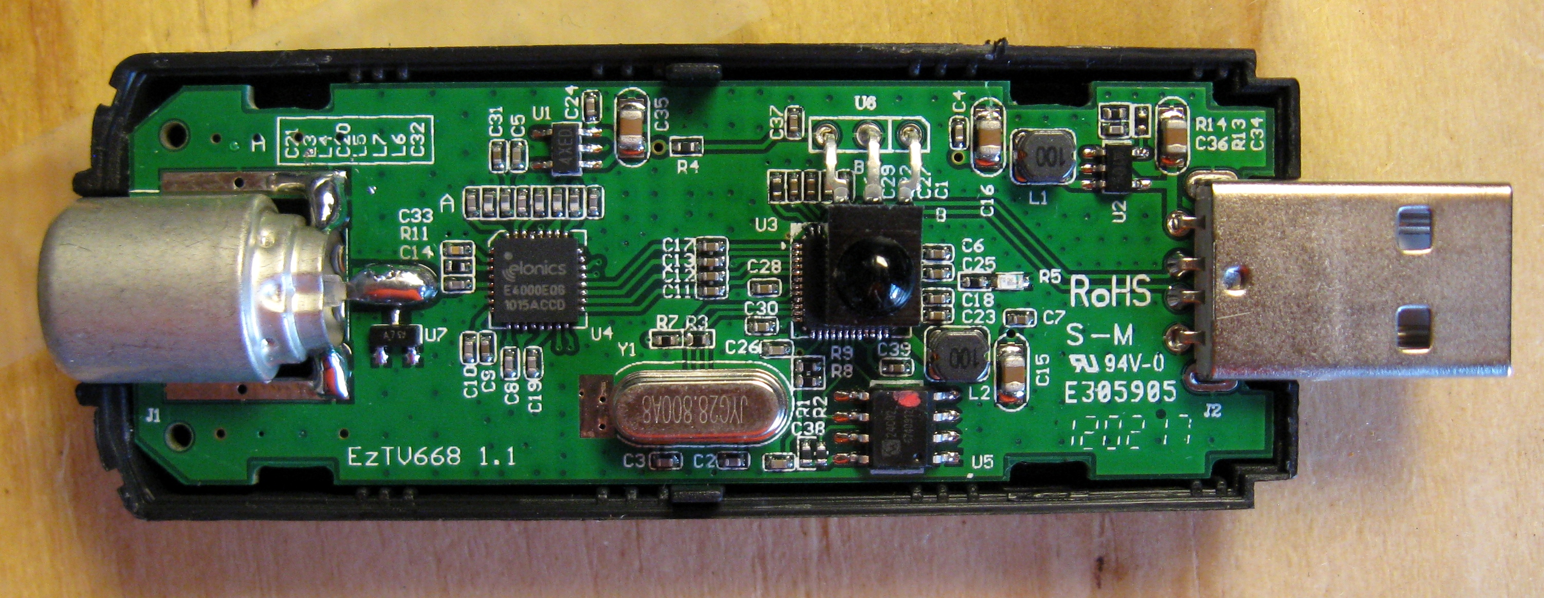 RTL-SDR Blog V3 SDR dongle R820T2 tuner RTL2832U 1 ppm clé USB TCXO HF  Royaume-U