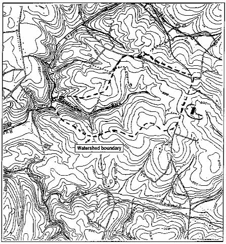 Topographic map